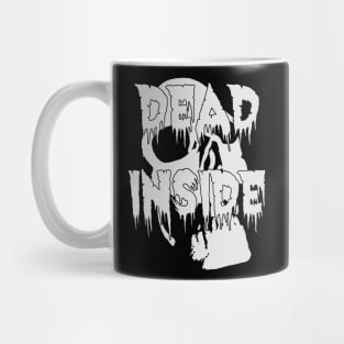 White Dead Inside Horror Mug